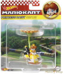 Mattel : Mario Kart : Princess Daisy Standard Kart + Flower Glider fém gokart vitorlázóval (HDB41)