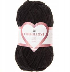 Rico Design Fonal Rico Design Chenillove 014 fekete (068416)