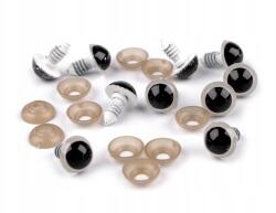  Kabala szemek 14 mm fehér-fekete 10 db (055513)