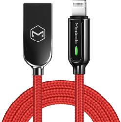 Mcdodo Cablu Auto Disconnect Lightning Red (1.2m, max 2A, led indicator) (CA-5260)
