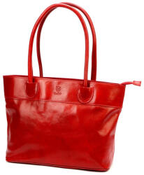  Vera Pelle luxus női táska piros nagyméretű (na-2151-red)