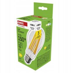 EMOS Led izzó Izzószálas A70 E27 18 W (150 W) 2452 lm semleges fehér (1525743401)