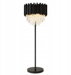 Toolight Álló Kristály Állólámpa Modern Fekete Glamour Toolight E14 (OSW-04337)