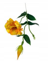 Wera Eustoma műág 48 cm sárga arany (SUN357#2893)