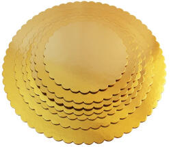 Gyertyakovács Prémium tortaalátét, tortakarton, kör, hullámos, 24 cm, 10 db (291013000040)