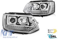  Tuning LED hátsó lámpa szett Volkswagen T5 2010-2015, teljesen füstös alap, bal és jobb (ABTLV6021141)