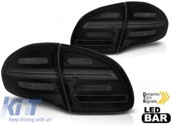  LED hátsó lámpa szett Porsche Cayenne 2010-2015, fekete füstölt alap, bal és jobb (ABPOTX6010297)