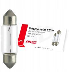 AMiO 02556 Autólámpa 12V C10W 36mm 10 db