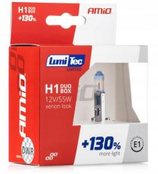 AMiO 01404 Halogén izzó duo bliszter (2db) LumiTec Limited +130% H1 12V 55