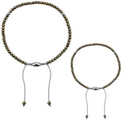  Bratara Pirita Rotunda Fatetata 2-2, 5x2-2, 5 mm Diametru 56 mm cu Inox 316L 1 Buc