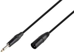 SAL Somogyi Audio Line Cablu XLR tata - JACK 6.3mm tata MONO 3m x 6mm Cupru OFC invelis din cauciuc durabil si flexibil SAL XLRMJACK3 (XLRMJACK3)