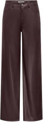 ONLY Pantaloni Onlsmooth Hw Faux Leath Wide 15376854 19-1109 TCX chocolate torte