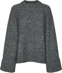 VERO MODA Pulover Awnovah O-Neck 10318899 BS000088 dark grey melange