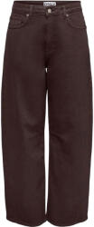 ONLY Pantaloni Onlcalla Mw Baggy Barrel 15376910 19-1109 TCX chocolate torte
