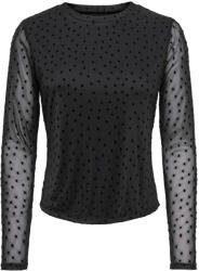 ONLY Top Onlnova L/S Mesh 15357642 C-N10 black/743 black dots