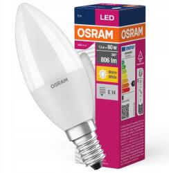 Philips Osram Led izzó E14 7, 5W 2700K meleg fehér (4058075152915)