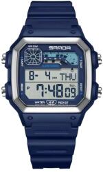 SANDA Ceas digital SANDA BA-41789 - Albastru / Argintiu KP41789 Ceas
