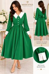 Modi style Rochie elegantă verde-XS