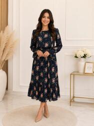 Modi style Rochie cu flori și buline-S