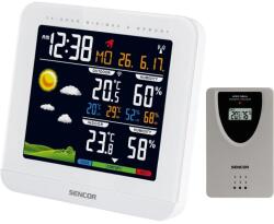 Sencor SWS 5600 meteorológiai állomás színes LCD kijelzővel és kültéri érzékelővel
