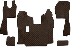 F-CORE Covorase Auto pe Intregul Etaj Piele Eco Q (material - Piele Matlasată Eko pentru Transmisie Manuala Scaune Standard (F-COREFL05BROWN)