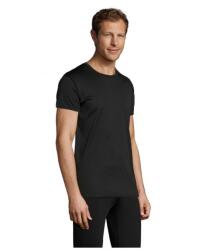 SOL'S Sprint So02995 sportos unisex póló, fekete, XL (so02995bl-xl)
