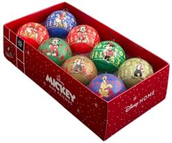 Disney Gömbdíszkészlet Disney Vintage Mickey és barátai 5, 5 cm átmérő többszínű 8 db
