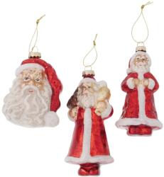 BOLTZE Home felakaszható Mikulás 14 cm három kivitelben piros