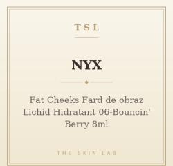 NYX Fat Cheeks Colorete Liquido Hidratante 06-Bouncin' Berry 8ml