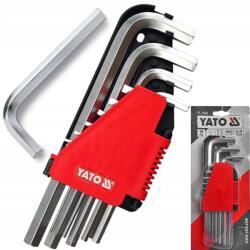 TOYA Imbuszkulcs Hex 2-12 MM 10 Darabos Készlet Cr-V YT-0508 (YT-0508)