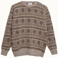 Jamiesons Knitwear Jamieson's Fair Isle Jumper - Stone - 40 / M