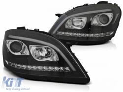 KITT Lightning Fényszóró Mercedes Benz M-osztály W164 (2005-2008), fekete cső (HLMBW164B)
