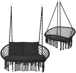 Gardlov Leagăn dublu de grădină tip cuib de barză Gardlov - Negru (27377)