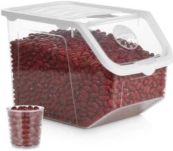 Vilde Recipient transparent pentru fructe și legume cu capac 12 l