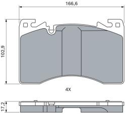 Bosch set placute frana, frana disc BOSCH 0 986 460 471 (0 986 460 471)