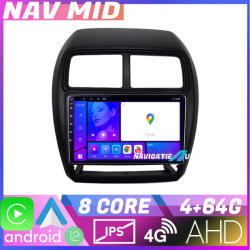 Edotec Navigatie Mitsubishi ASX 2017-2021 facelift Android 12, 4GB+32GB, CarPlay (NAV2-10-4+64|K-026-facelift)