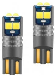  Becuri LED auto T10 W5W Canbus 12V, 12 SMD 3030, alb, set 2 buc (270926-10)