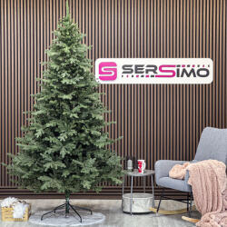 Sersimo Brad artificial 3D Sersimo Viena Verde, 250 cm, aspect realist, suport metalic (U-Viena-Green-250)