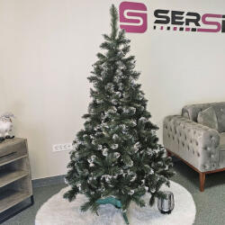 Sersimo Brad artificial nins Sersimo Lidia Deluxe 180 cm, 300 ramuri, PVC (U-Lidia-White-180)