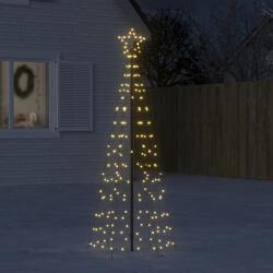 vidaXL Pom de Craciun LED spiralat 180 cm, 220 LED-uri alb cald (3307641)