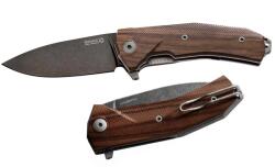 lionSTEEL KUR BST / Nagyon robusztus zsebkés Sleipner pengével, PVD + kőmosással bevonva (LION0235)
