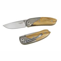 lionSTEEL 8200 UL / Zsebkés D2 acél pengével - barna (LION0103)