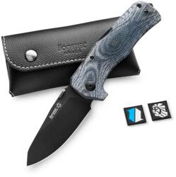 lionSTEEL TM1B CVBL / Nagyon robusztus zsebkés kék vászonnyéllel, a Blade HQ különleges kiadásából - sötétkék (LION00298)