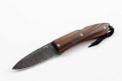 lionSTEEL 8800D-ST OPERA DAMASCUS / Damaszkuszi acél pengéjű és fa nyéllel ellátott zsebkés (LION0226)