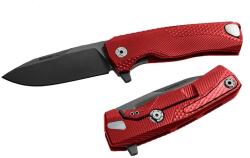 lionSTEEL ROK A RB / Luxus zsebkés tömör alumínium nyéllel és tartós M390 acél pengével - piros (LION0159)