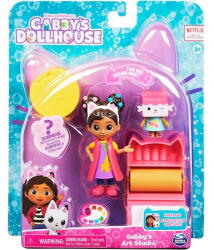 Spin Master Set 3 figurine interactive Spin Master, Gabby's Dollhouse Art Studio cu accesorii, 3 ani+ (20130493) - vexio Figurina
