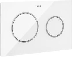 Roca Duplo One PL10 nyomólap, fehér üveg A890189309 (A890189309)