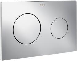 Roca Duplo One PL10 nyomólap, fényes króm A890189001 (A890189001)