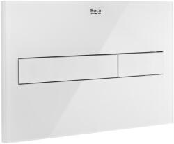 Roca Duplo One PL7 nyomólap, fehér üveg A890188309 (A890188309)