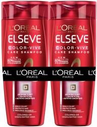 L'Oréal Pachet 2 x Sampon L'Oreal Paris Elseve Color Vive pentru par vopsit, 400 ml